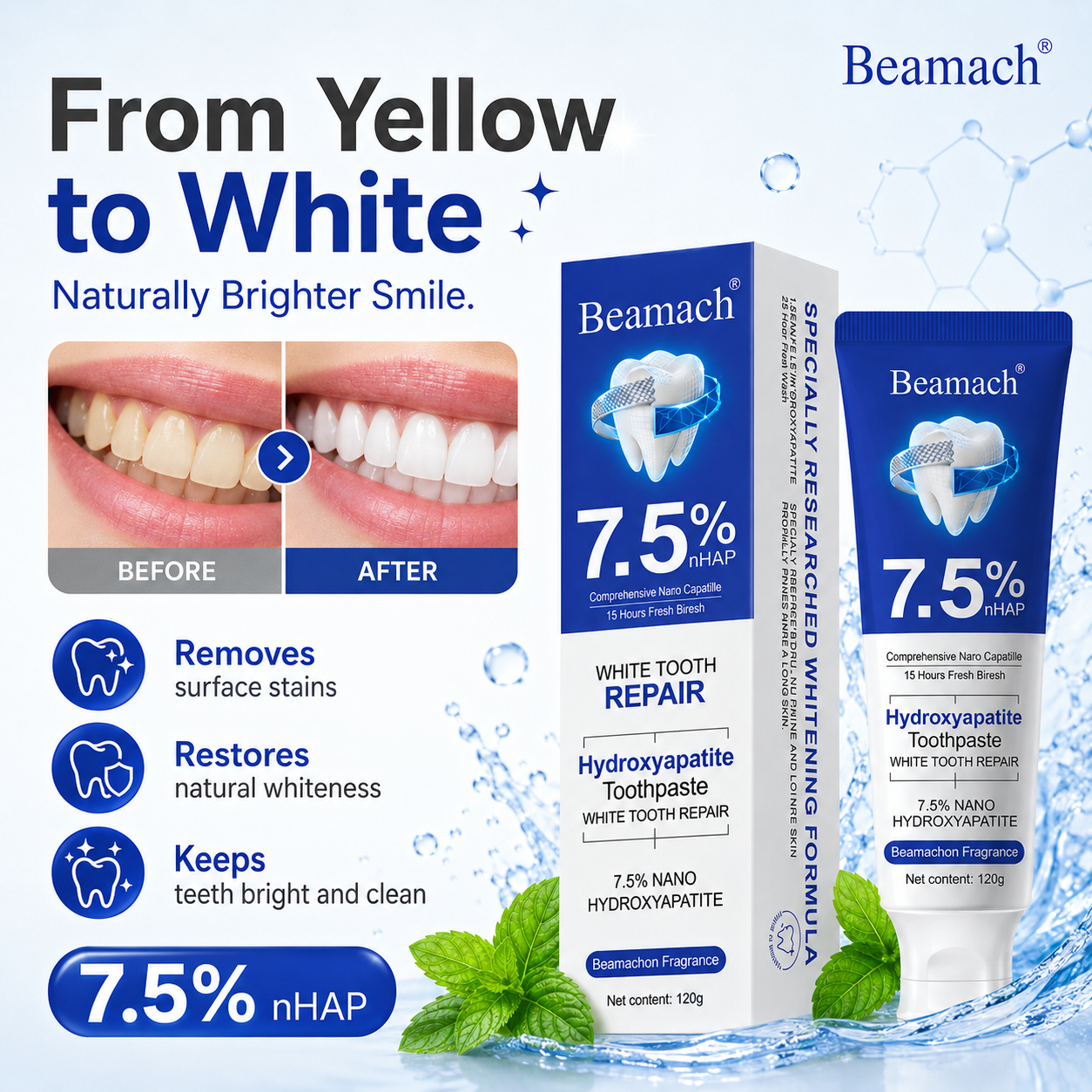 2 IN 1 BioActive Tooth Repair Paste for Strong Teeth