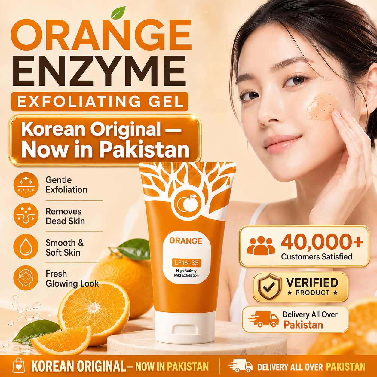 TWO Orange Enzyme Exfoliating Gel