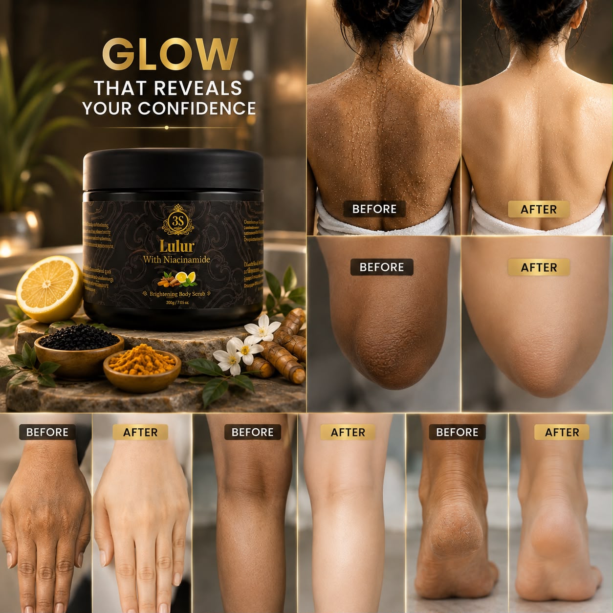 LULUR HITAM 3S ( BLACK SCRUB BY INDONESIA )